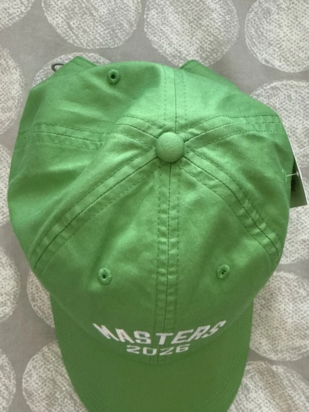 NWT Masters 2026 Ahead Augusta National Golf Green Adjustable Hat Cap One Size